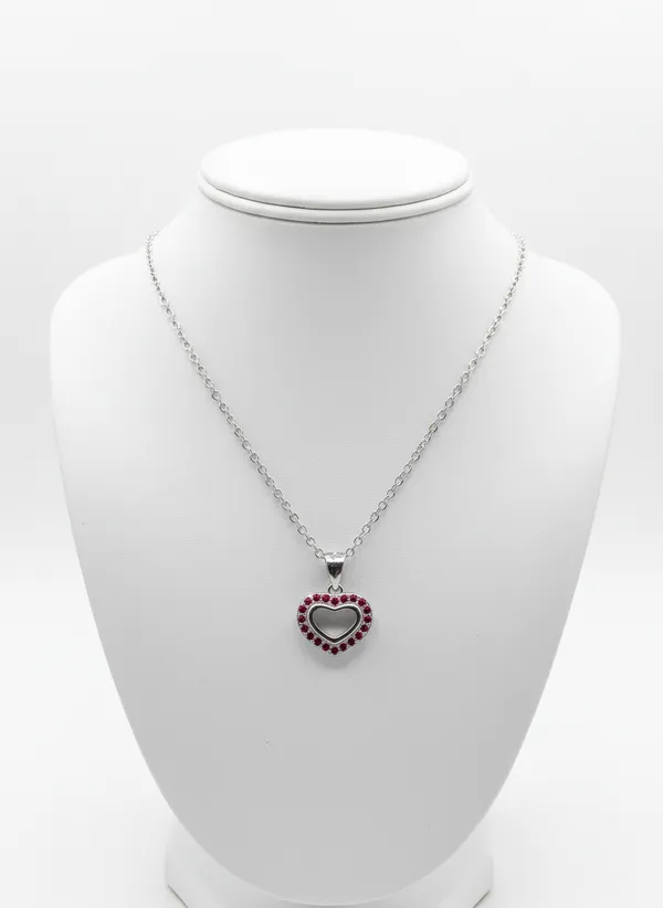 Red_Crystal_Open_Heart_Charm_Pendant_In_Silver_925_Sterling_Silver_925_Sterling_Silver